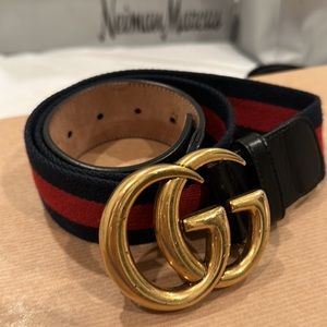 Gucci Double G Web Belt - Elevate Your Style with Iconic Sophistication!